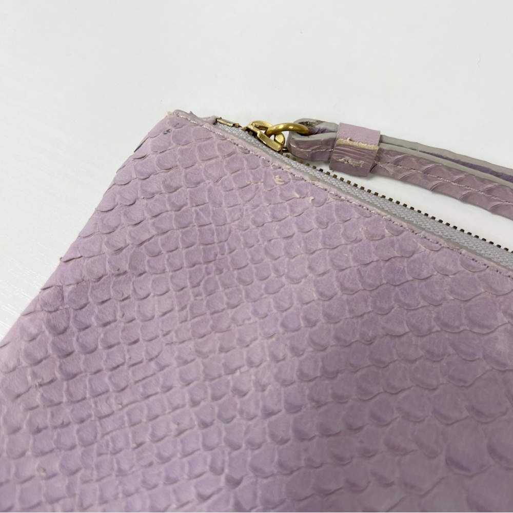 J.Crew Embossed Python Leather Clutch Wristlet C0… - image 4